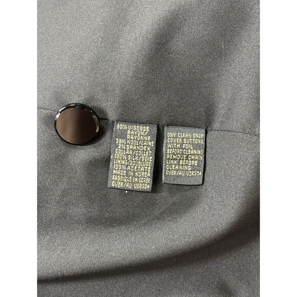 Dana Buchman Petite Formal Blazer Jacket Black Purple 4 Petite 4P - Picture 5 of 11